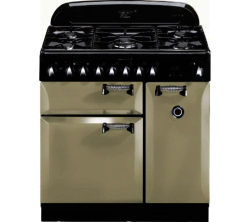 RANGEMASTER  Elan 90 Dual Fuel Range Cooker - Cream & Chrome